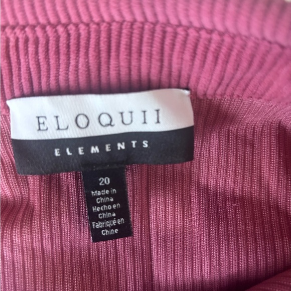 Eloquii Elements Corduroy Belted Shirtdress in Rose Mauve Size 20 - Picture 2 of 7